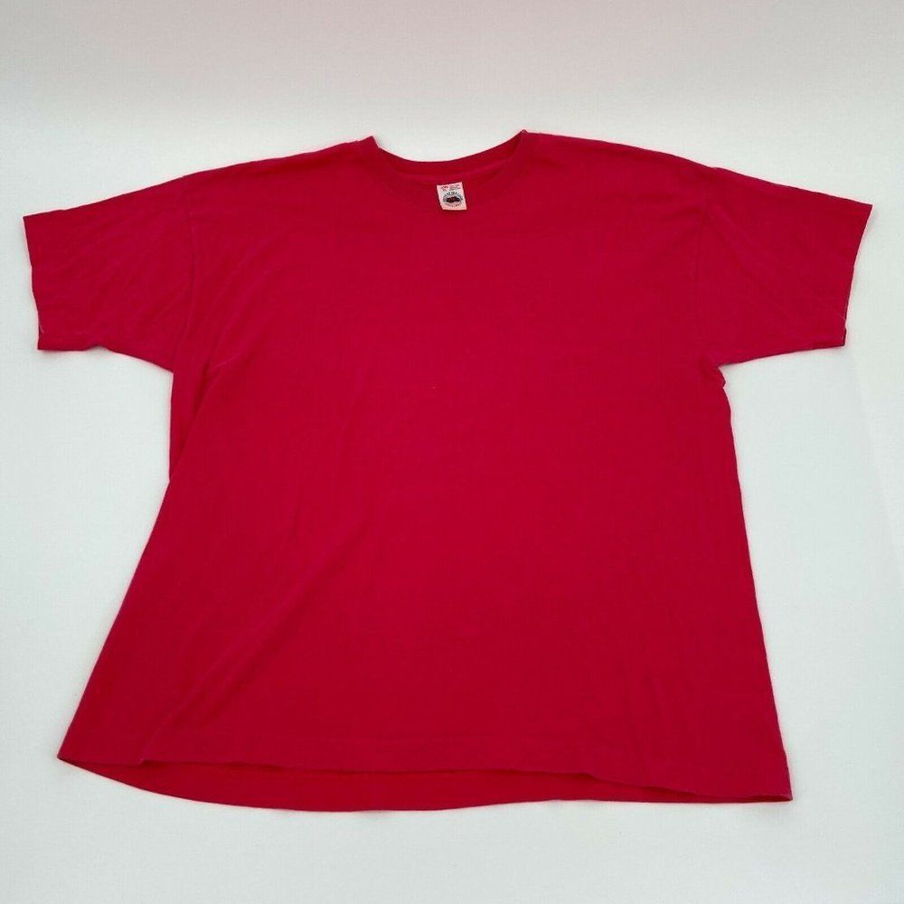 Vintage Fruit of the Loom Ladies Casualwear Single Stitch T Shirt Blank XL Pink - Picture 1 of 5